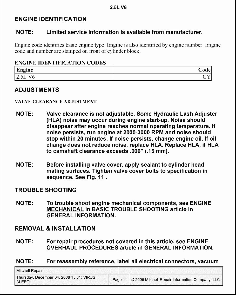 2000-2006 Mazda MPV Service & Repair Manual preview img 1