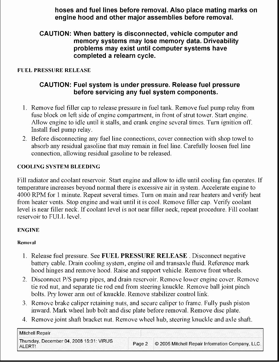 2000-2006 Mazda MPV Service & Repair Manual preview img 2