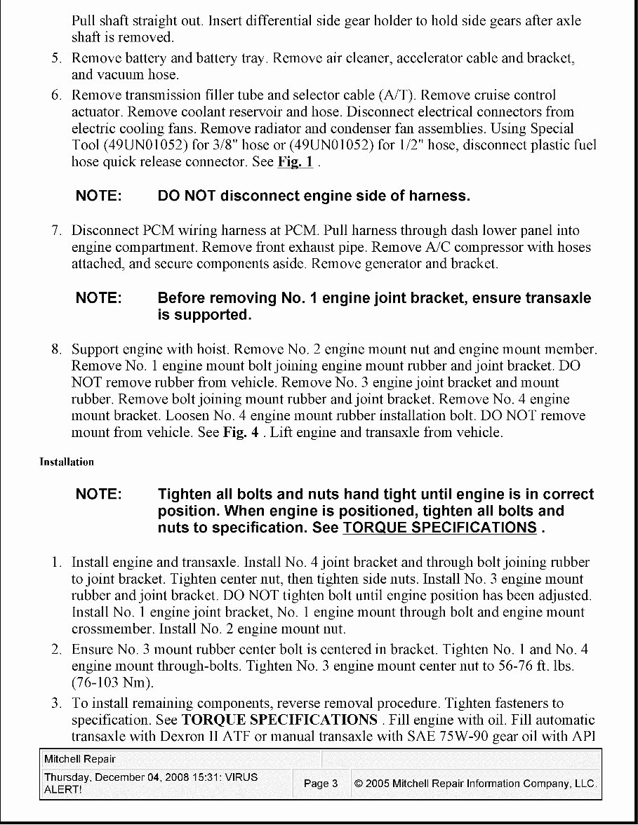 2000-2006 Mazda MPV Service & Repair Manual preview img 3