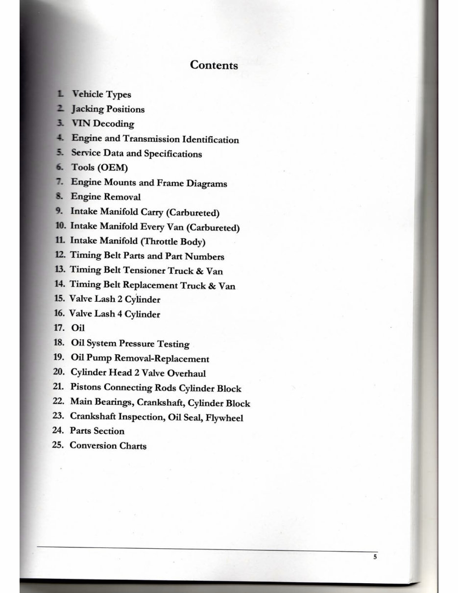 SUZUKI CARRY EVERY VAN F6A Engine Workshop Service Manual preview img 5