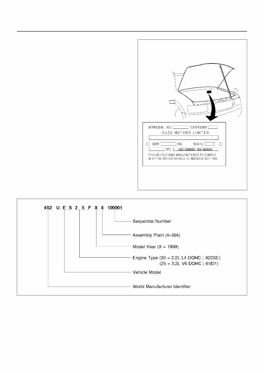 2000 Isuzu Rodeo UE Service & Repair Manual preview img 6