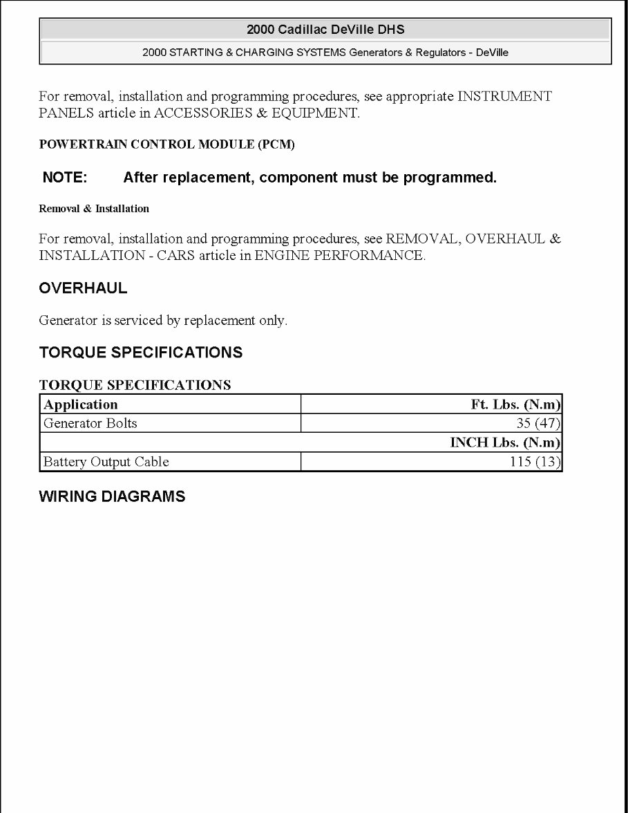 2003 Cadillac Deville Service & Repair Manual Software preview img 7