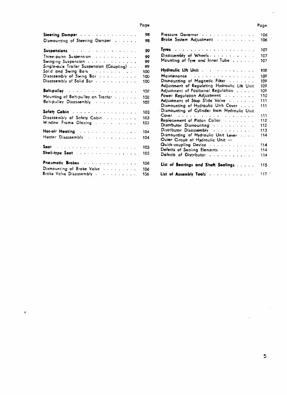 Zetor 4712/4718/5711/5718/5745/5748/6711/6718/6745/6748 Tractors OEM Service & Repair Manual preview img 6