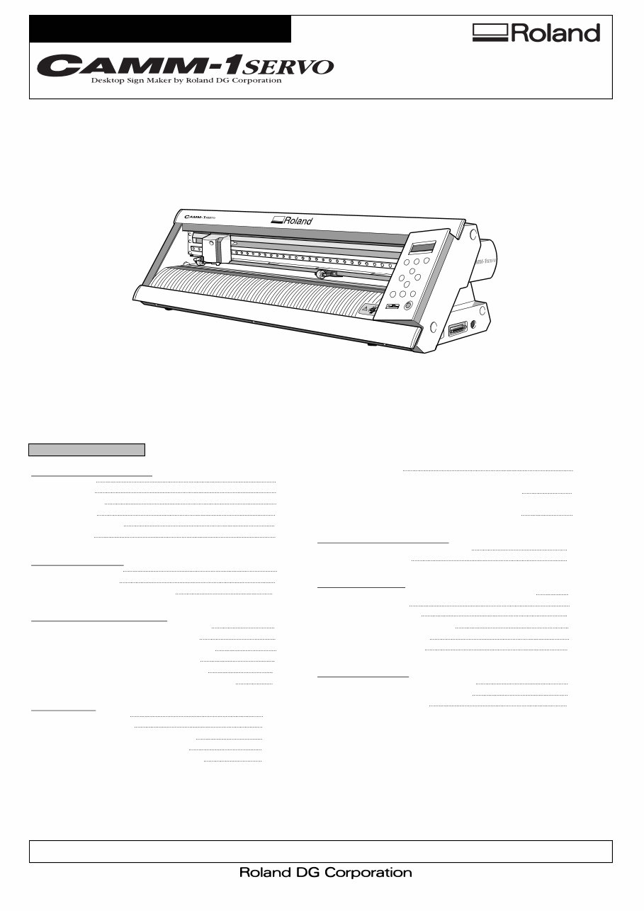 Roland gx24 gx-24 camm-1 camm1 service manual complete preview img 1