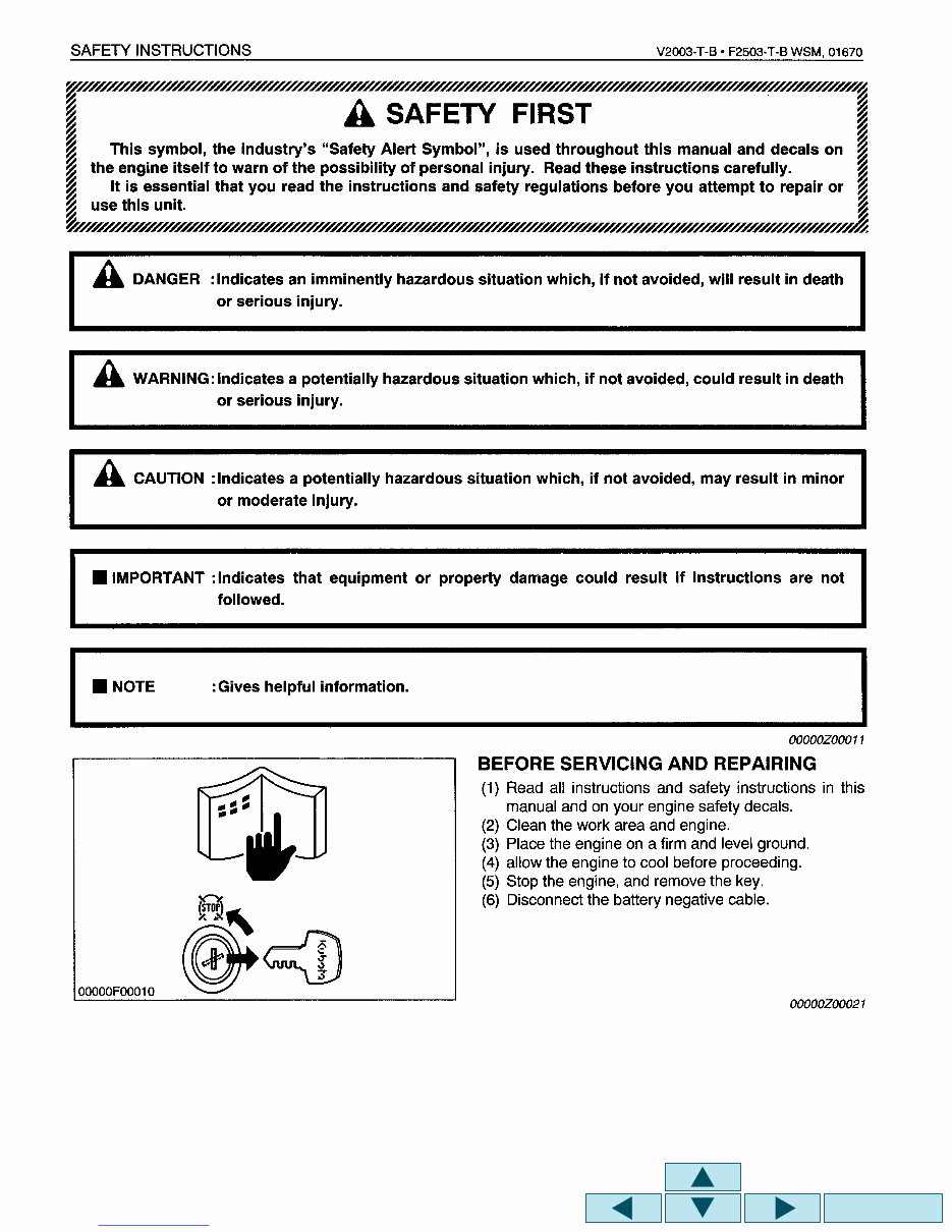 KUBOTA V2003 TB F2503 TB Diesel Engine Full Service & Repair Manual preview img 4