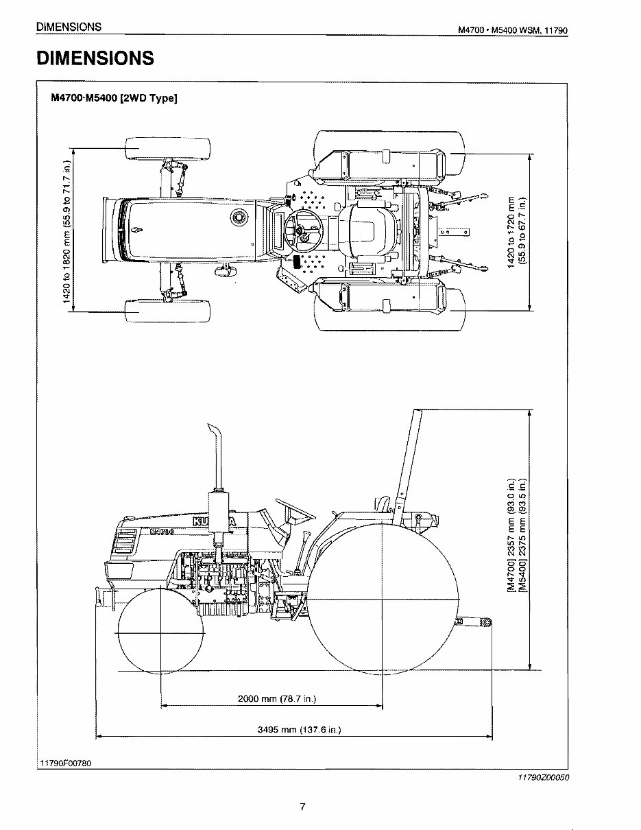 Kubota M4700/M5400 Tractor Service & Repair Manual preview img 7