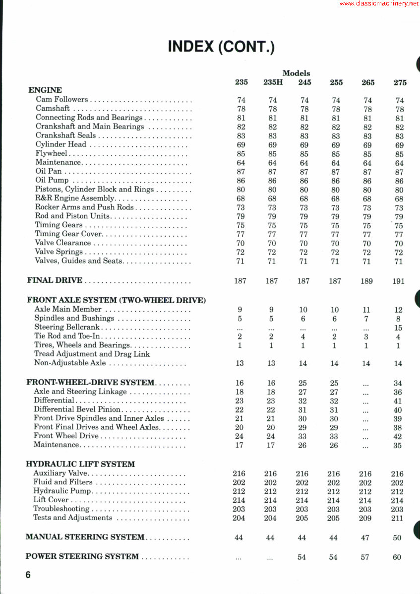 Case IH 275 Tractor Workshop Service Manual Repair preview img 2