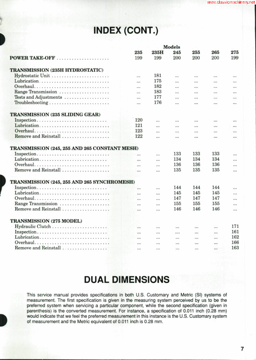 Case IH 275 Tractor Workshop Service Manual Repair preview img 3