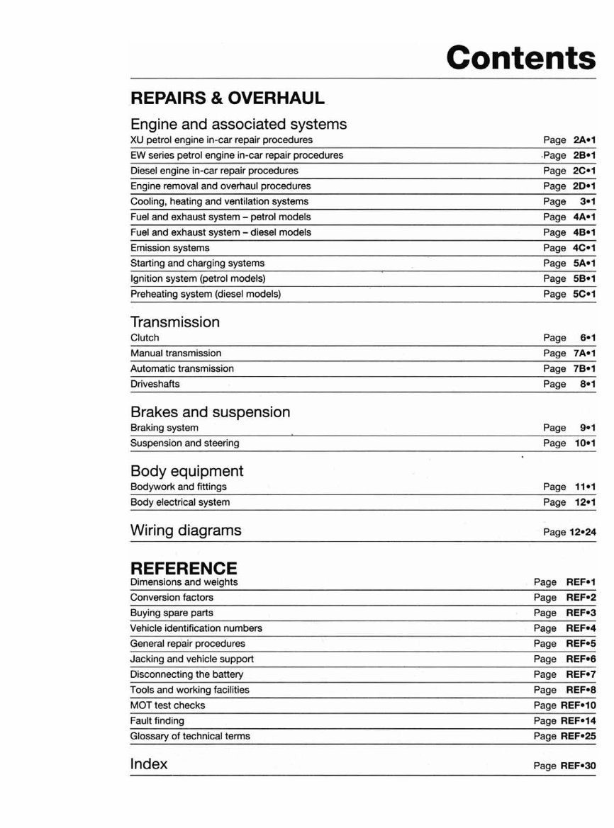 1999-2002 Peugeot 406 Service & Repair Manual preview img 4