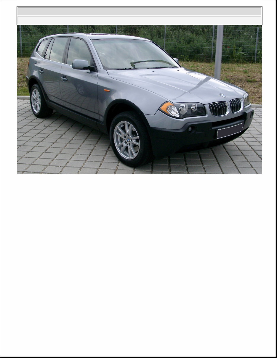 2006 BMW X3 30i Repair and Service Manual preview img 1