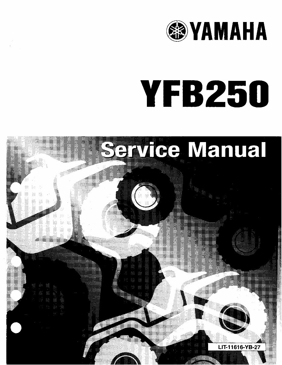 1992-2000 Yamaha Timberwolf 250 YFB250 Service & Repair Manual preview img 1