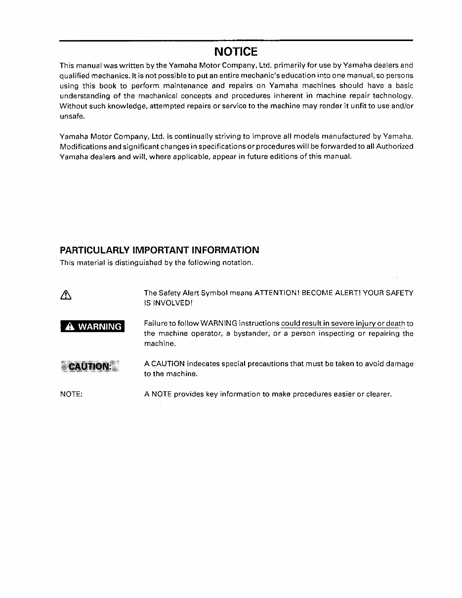 1992-2000 Yamaha Timberwolf 250 YFB250 Service & Repair Manual preview img 4