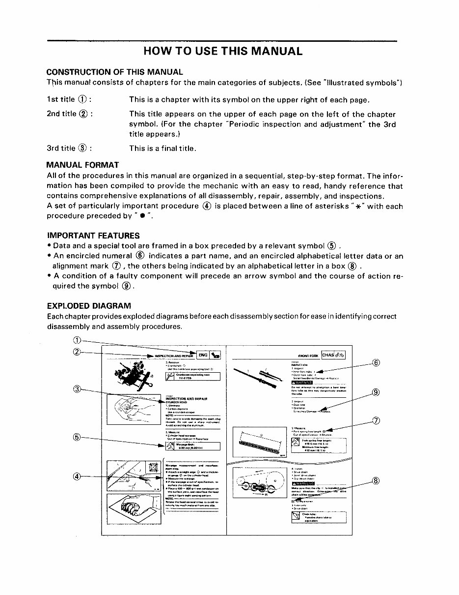 1992-2000 Yamaha Timberwolf 250 YFB250 Service & Repair Manual preview img 5