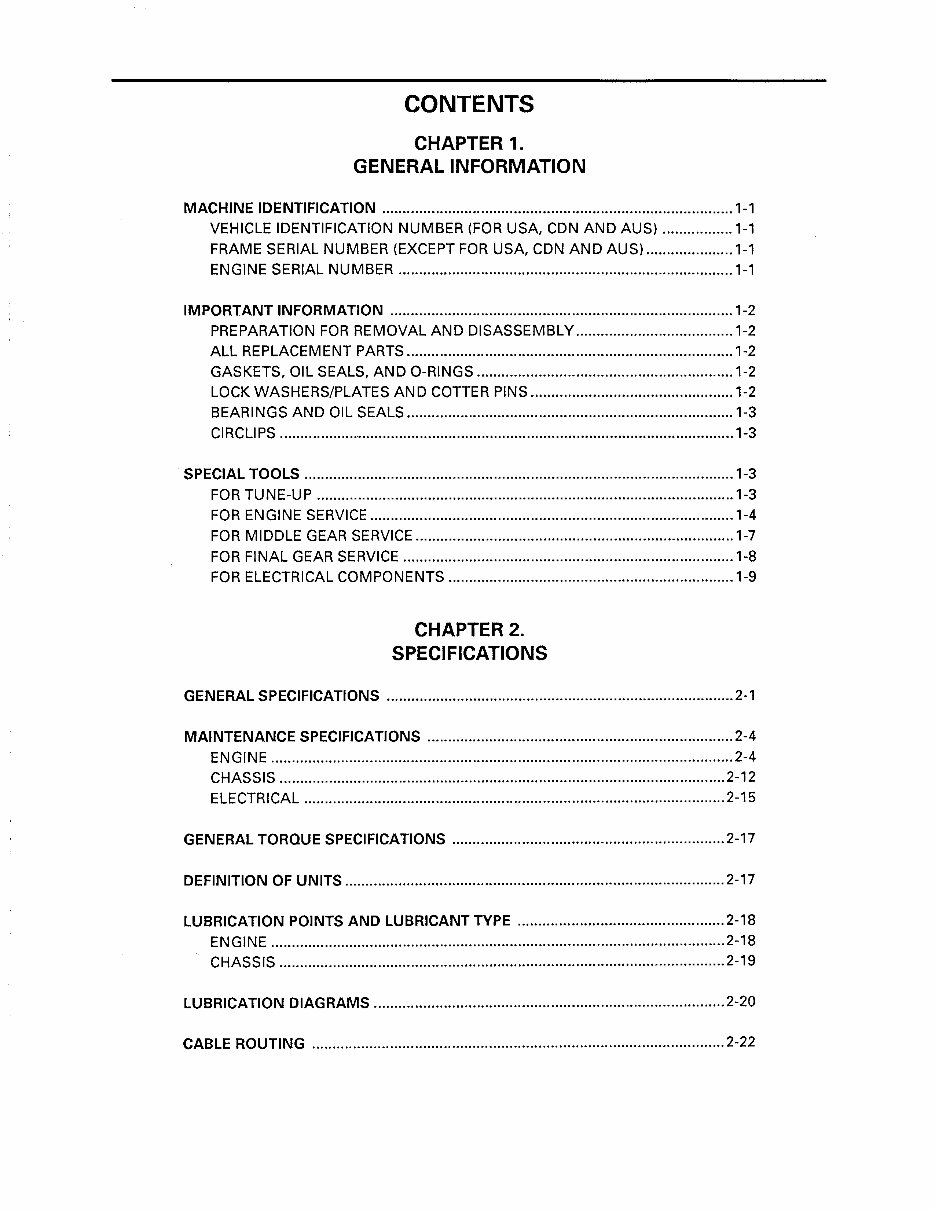 1992-2000 Yamaha Timberwolf 250 YFB250 Service & Repair Manual preview img 8