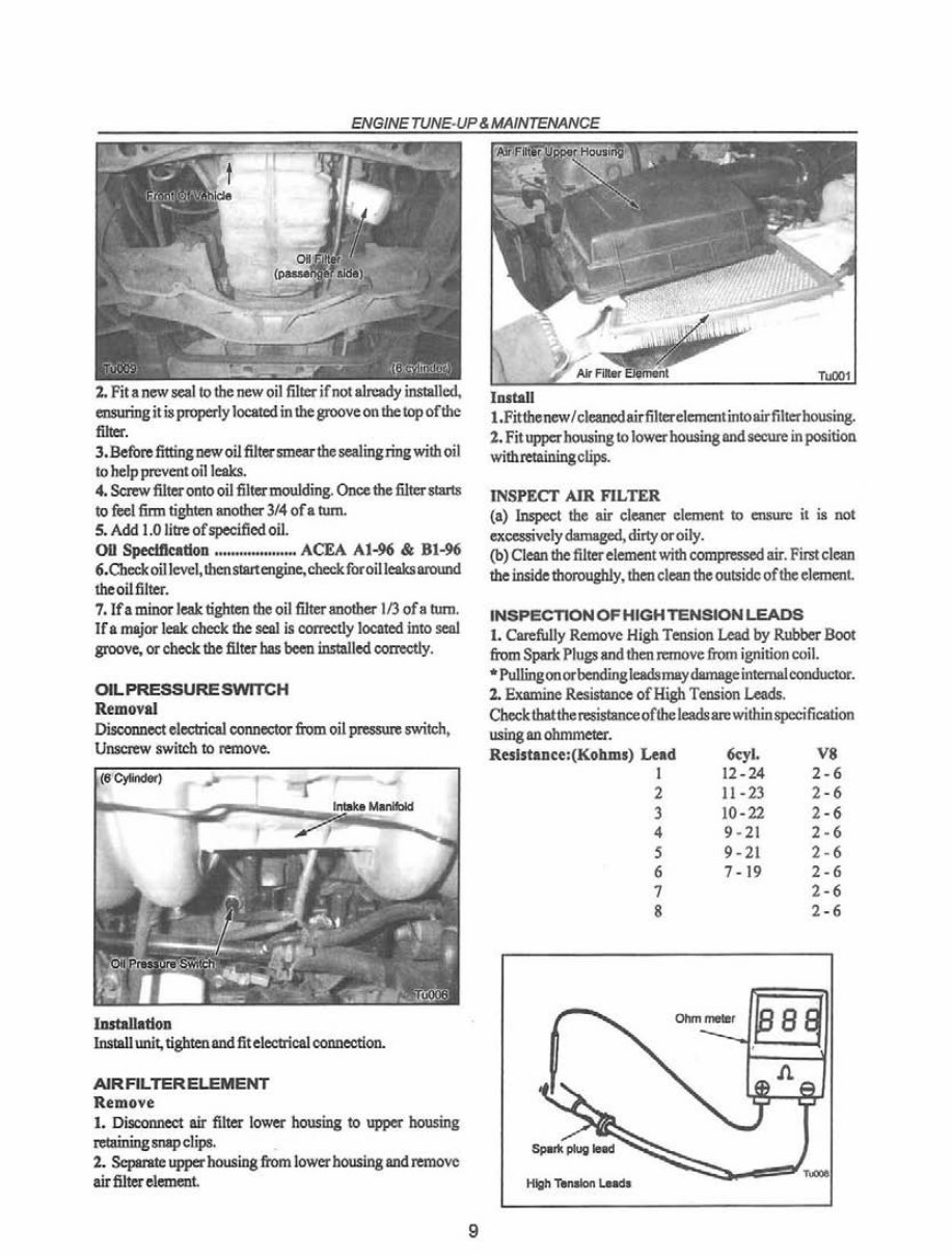 1998-2003 Ford Falcon AU Series I II III XR6 XR8 Service & Repair Manual preview img 8
