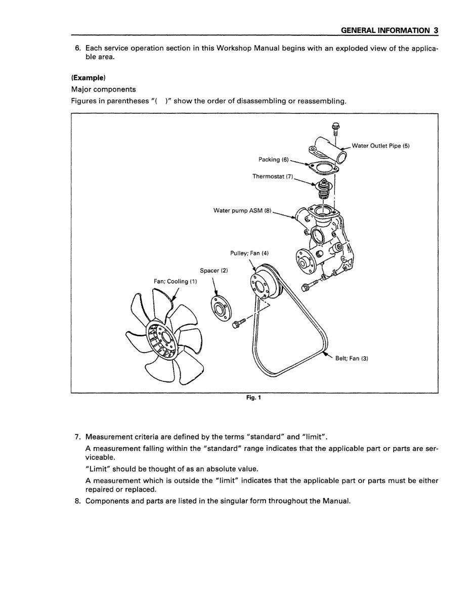 Isuzu 3LA1/3LB1/3LD1 Diesel Engines OEM Service & Repair Manual preview img 8