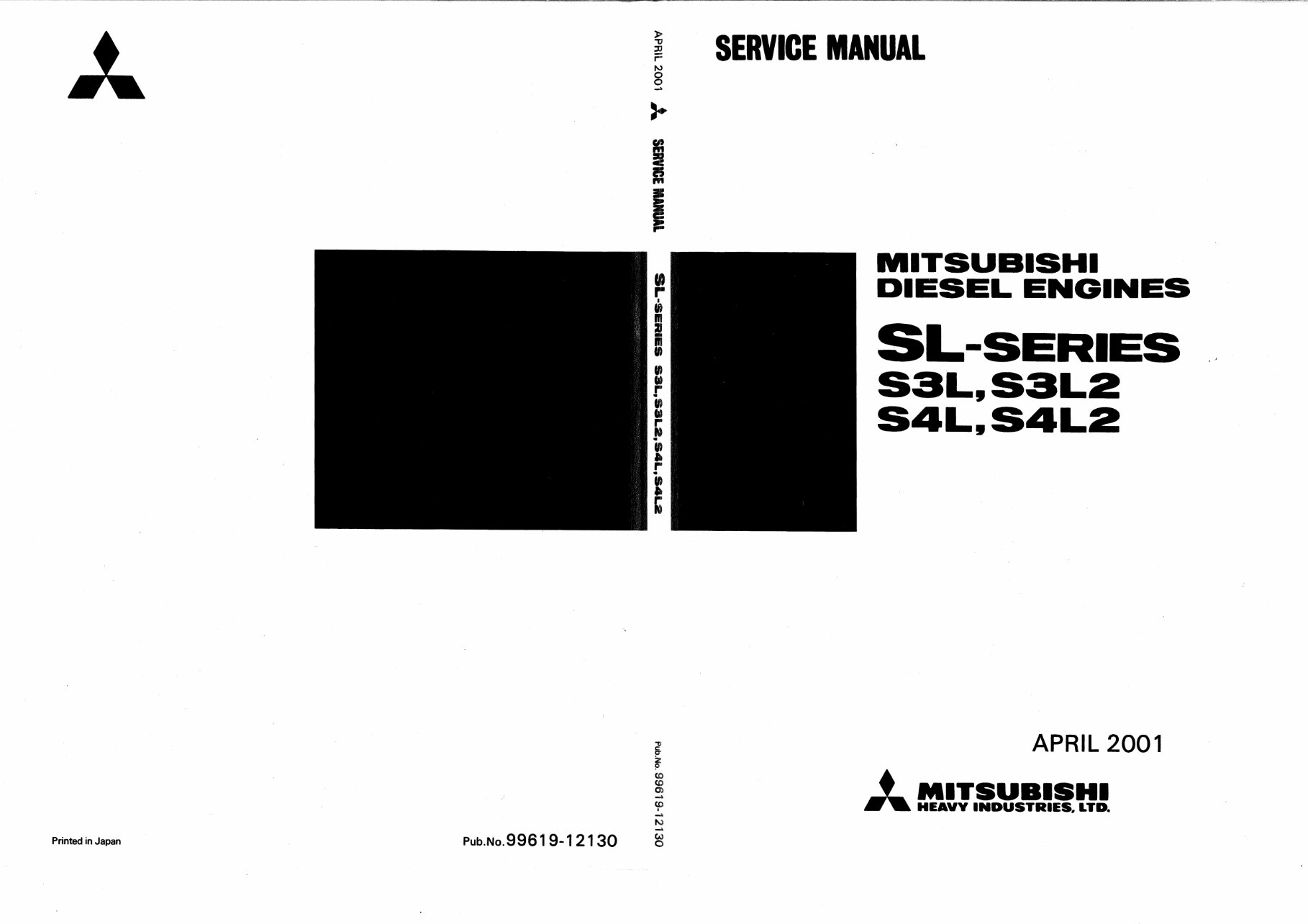 MITSUBISHI Engine SL S3L S3L2 S4L S4L2 Workshop Shop Manual preview img 1
