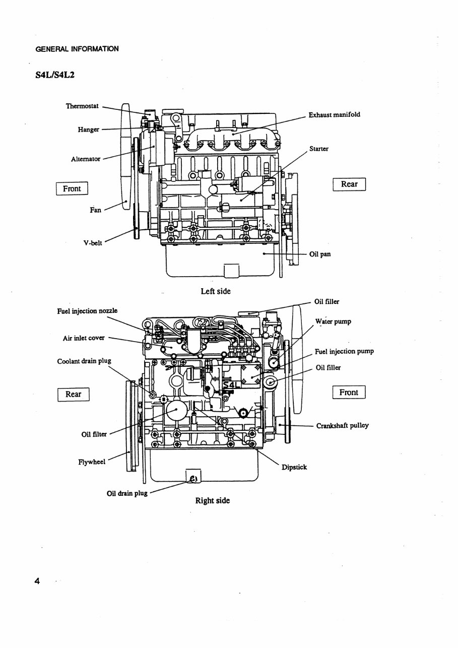 MITSUBISHI Engine SL S3L S3L2 S4L S4L2 Workshop Shop Manual preview img 10