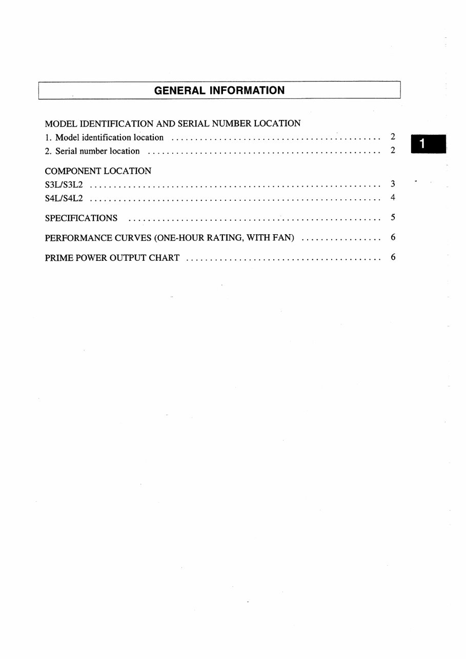 MITSUBISHI Engine SL S3L S3L2 S4L S4L2 Workshop Shop Manual preview img 7