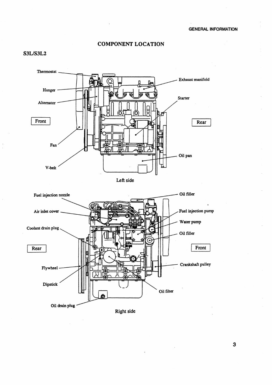 MITSUBISHI Engine SL S3L S3L2 S4L S4L2 Workshop Shop Manual preview img 9