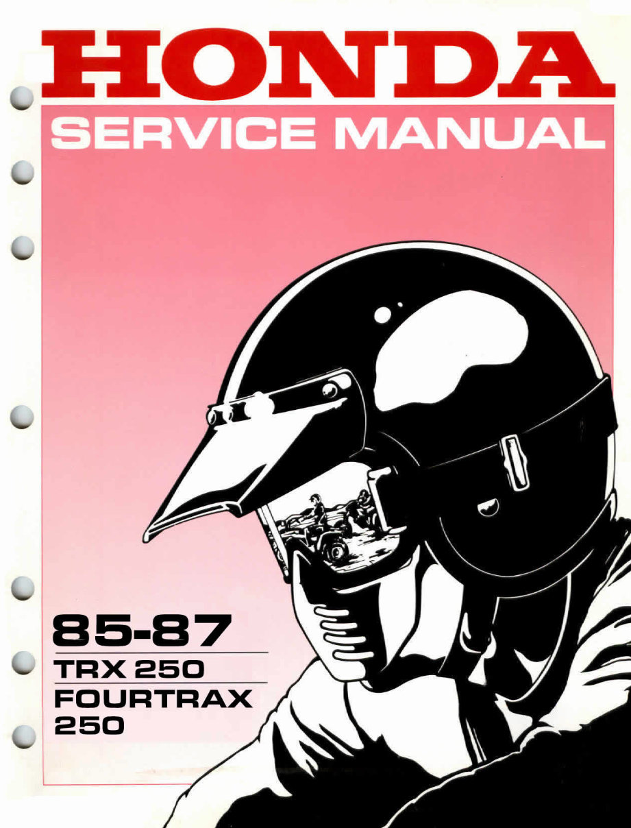 1985-1987 Honda TRX 250 Service & Repair Manual preview img 1