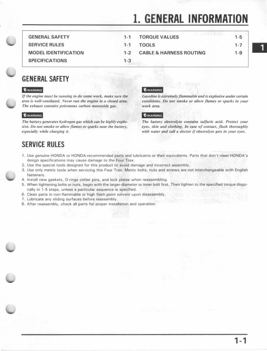 1985-1987 Honda TRX 250 Service & Repair Manual preview img 4