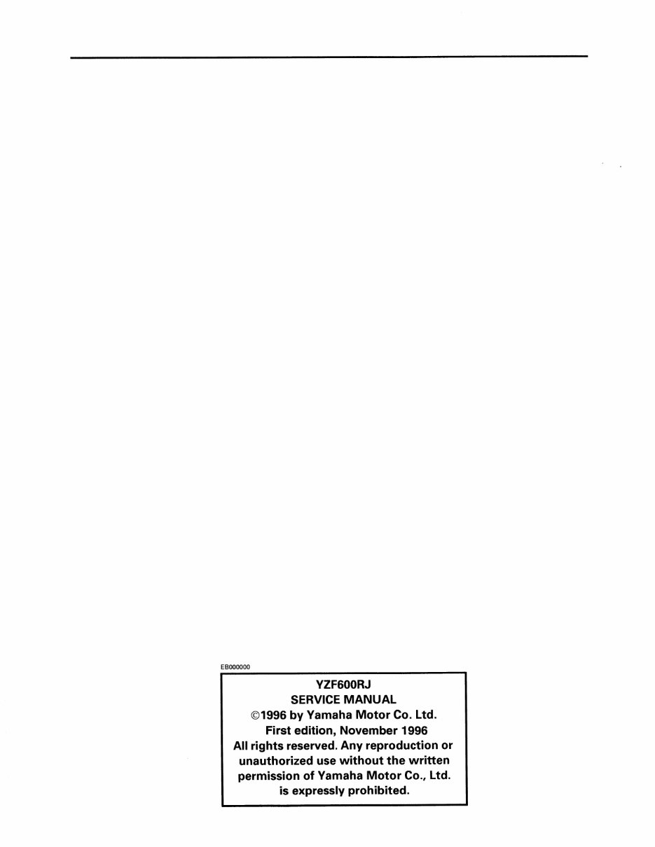 1997-2007 Yamaha YZF600R Thundercat YZF 600R Service Manual preview img 2