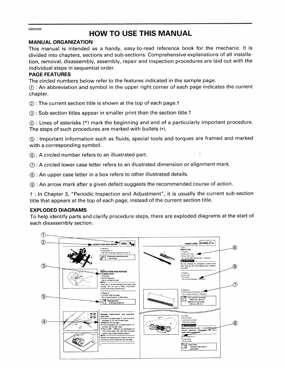 1997-2007 Yamaha YZF600R Thundercat YZF 600R Service Manual preview img 4