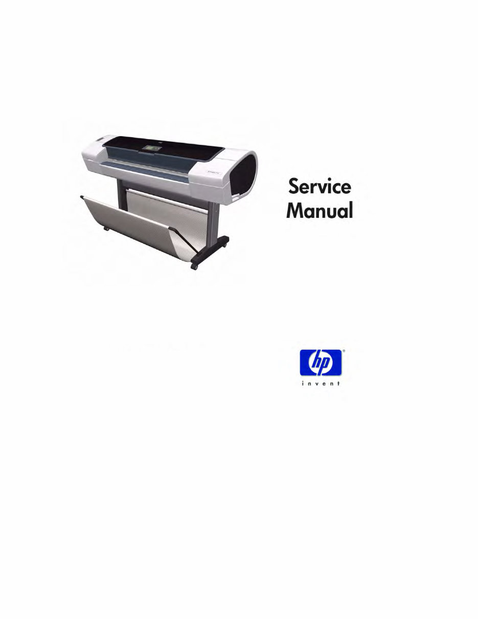 HP Designjet T1100/T1100ps/T610 series printer Service Repair Manual preview img 1