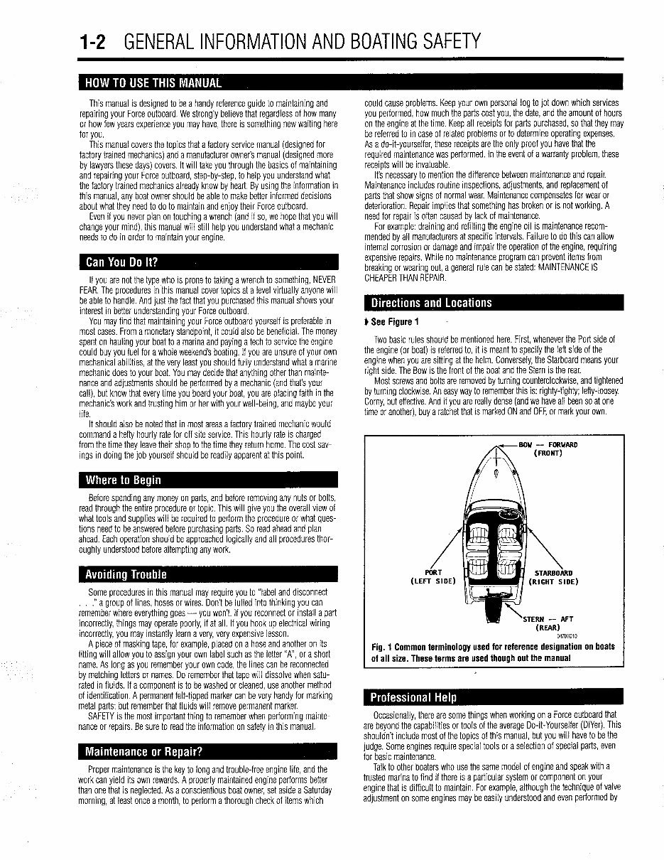 1986-1991 Force 35 HP Outboard Service & Repair Manual preview img 5