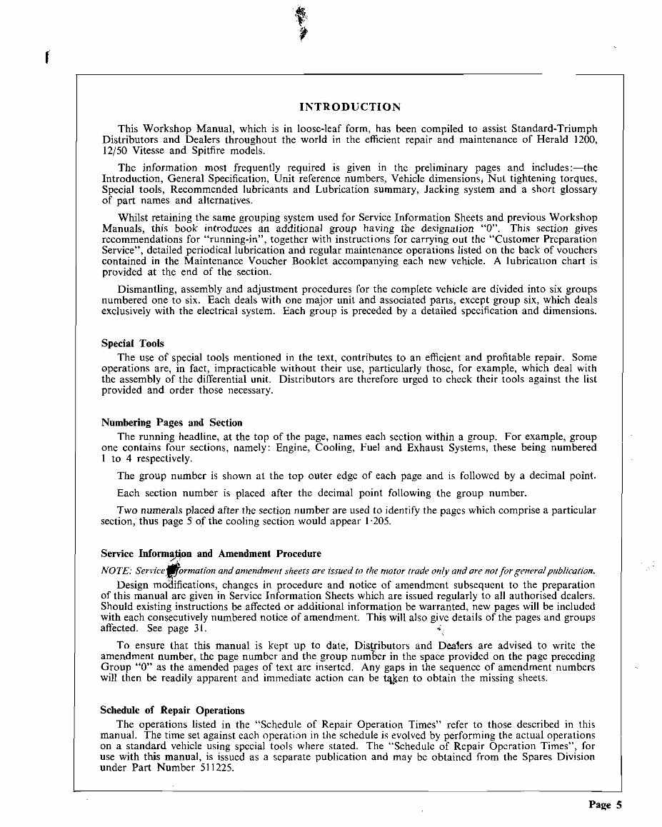 1959-1971 Triumph Herald 1200 12-50 Service & Repair Manual preview img 3