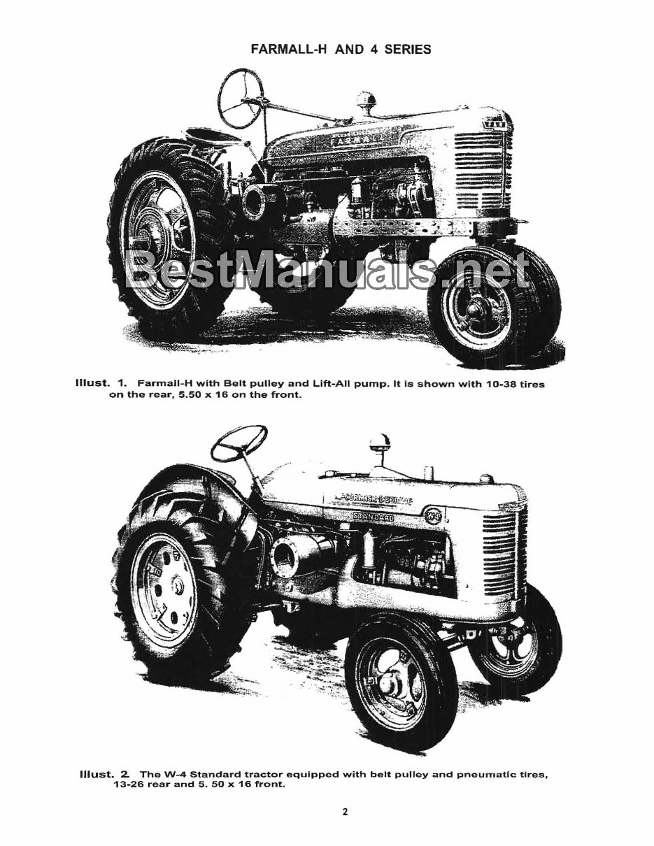 1939-1953 McCormick Farmall H/HV Tractors OEM Service & Repair Manual (+ Owners Manual & Parts Catalog) preview img 4