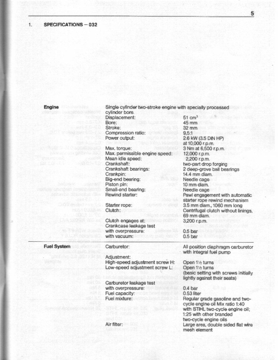 Stihl 030 031 032 Chain Saws Service Repair Workshop Manual preview img 6