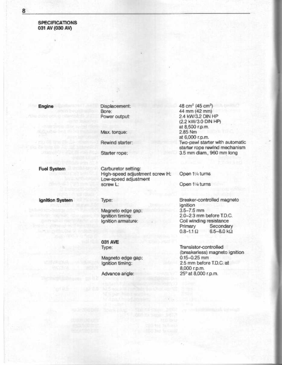 Stihl 030 031 032 Chain Saws Service Repair Workshop Manual preview img 9