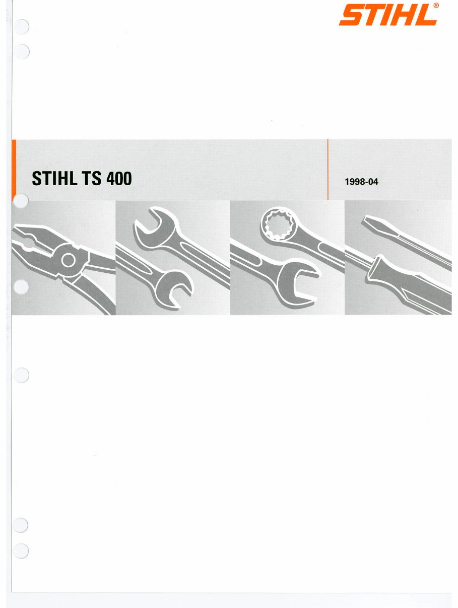 Stihl TS400 service manual preview img 1