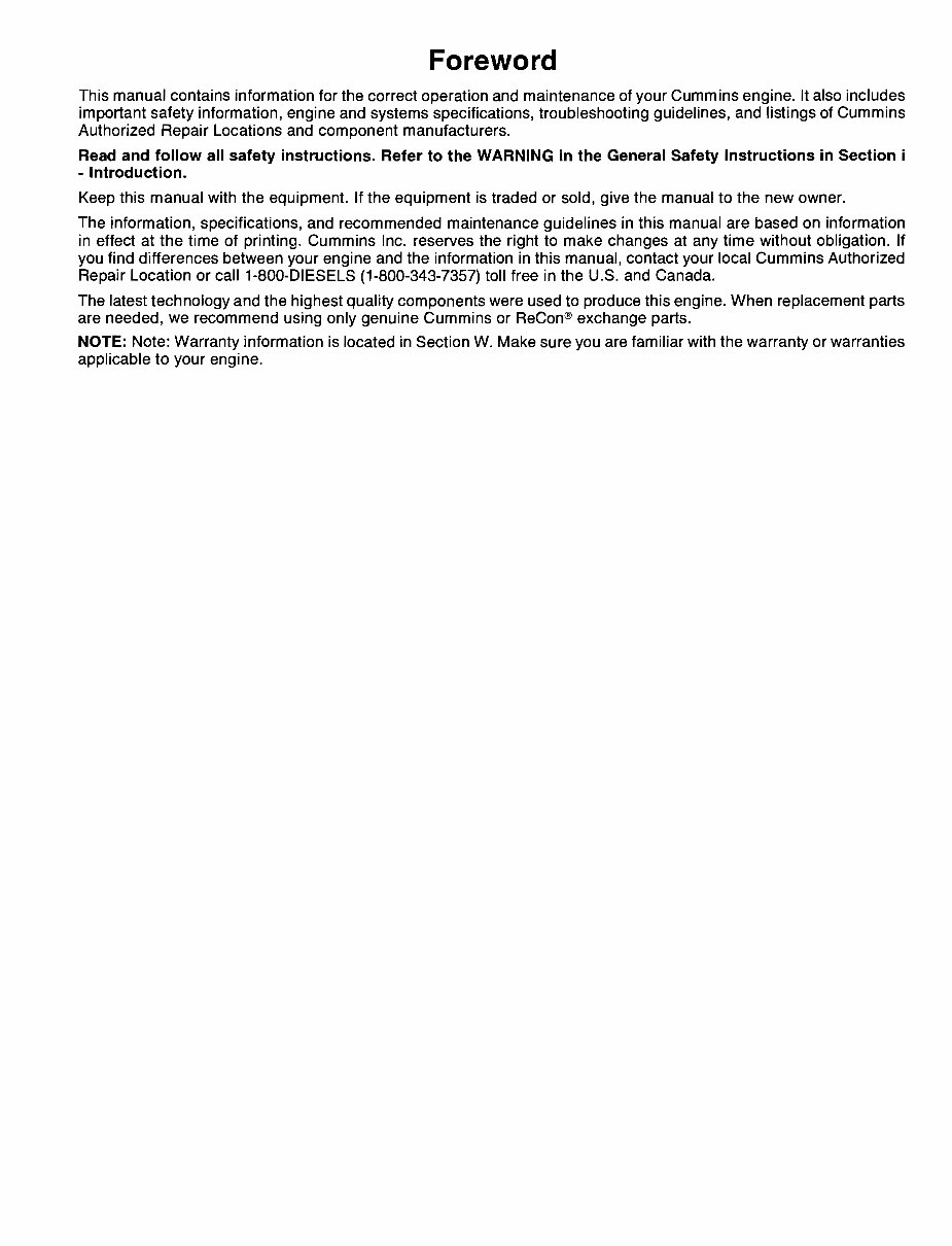 CUMMINS B Series Engine Workshop Service Repair Manual preview img 3