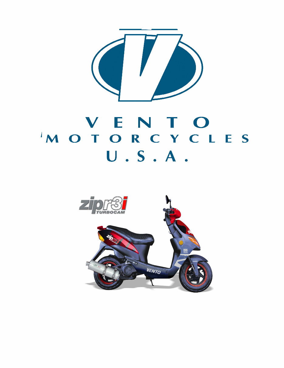 Vento ZIP R3I Scooter Full Service & Repair Manual 2004-Onwards preview img 1