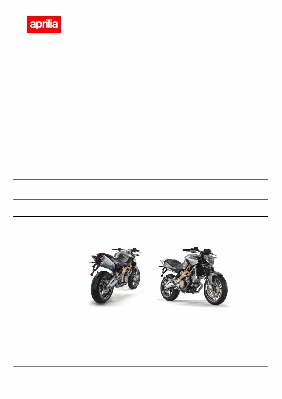 Aprilia SL 750 SHIVER GT ABS Workshop Repair Service Manual preview img 1