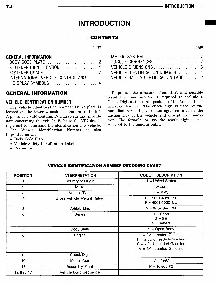 2000 Jeep Wrangler TJ OEM Service & Repair Manual preview img 3