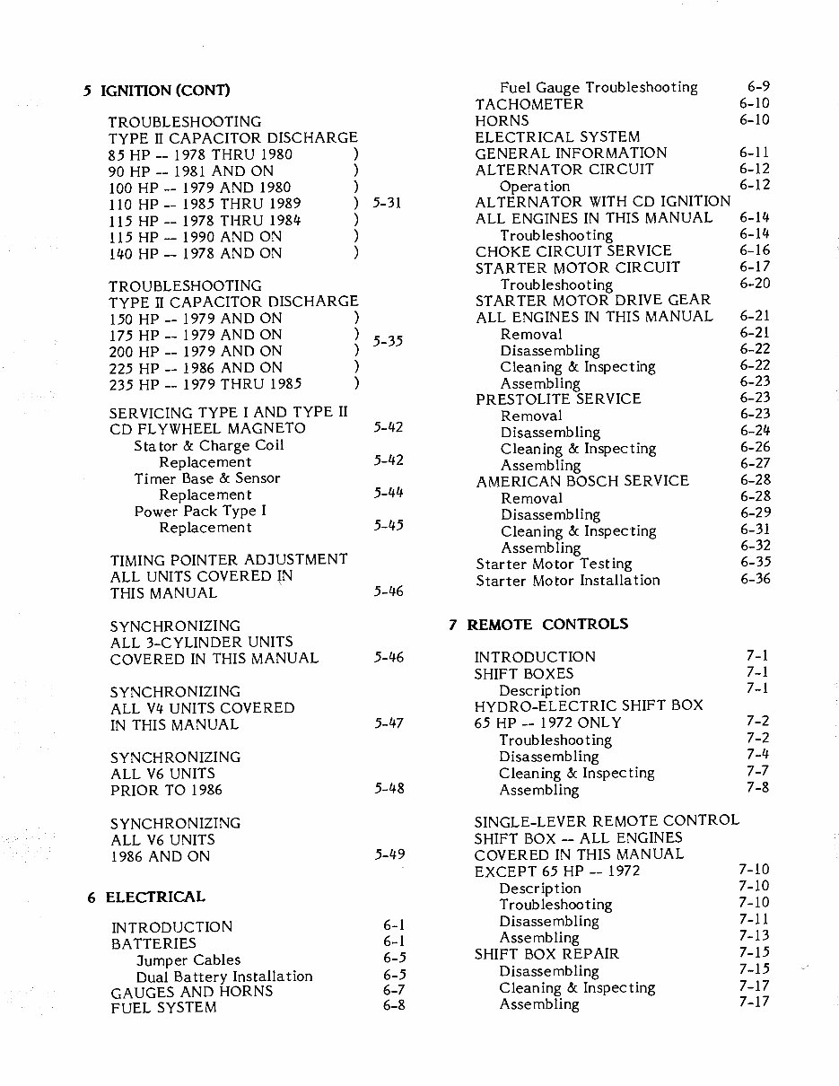 1981-1991 Johnson Evinrude 90HP V4 OEM Service & Repair Manual preview img 4