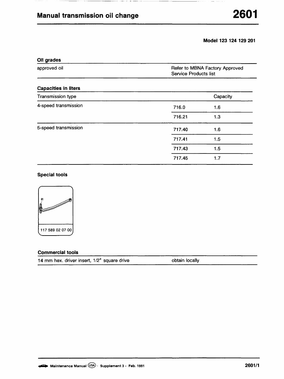 1984 Mercedes-Benz E-Class (W123) Service & Repair Manual preview img 1
