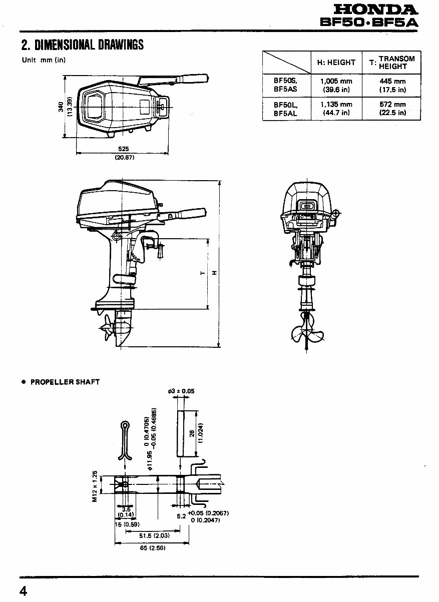  BF50, BF5A Outboard Motors Shop Manual preview img 4