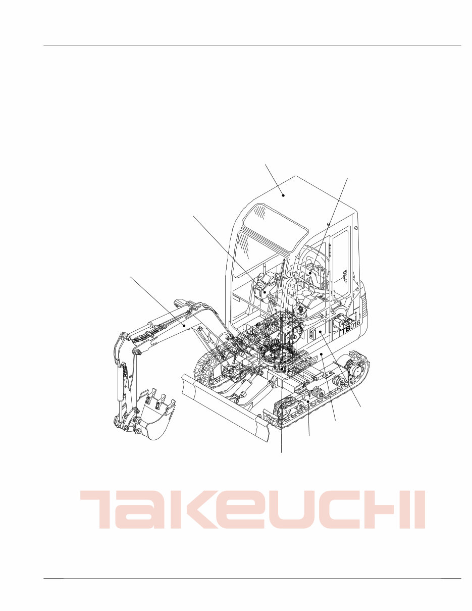 TAKEUCHI Excavator Parts Catalog Manual TB016 preview img 1