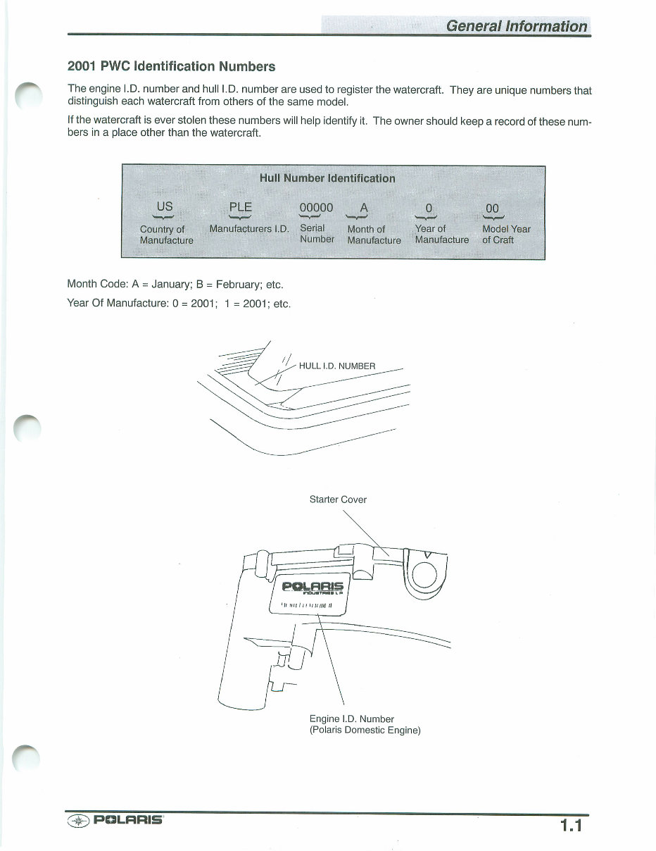 2001 Polaris Watercraft Jet Ski Service Manual preview img 6