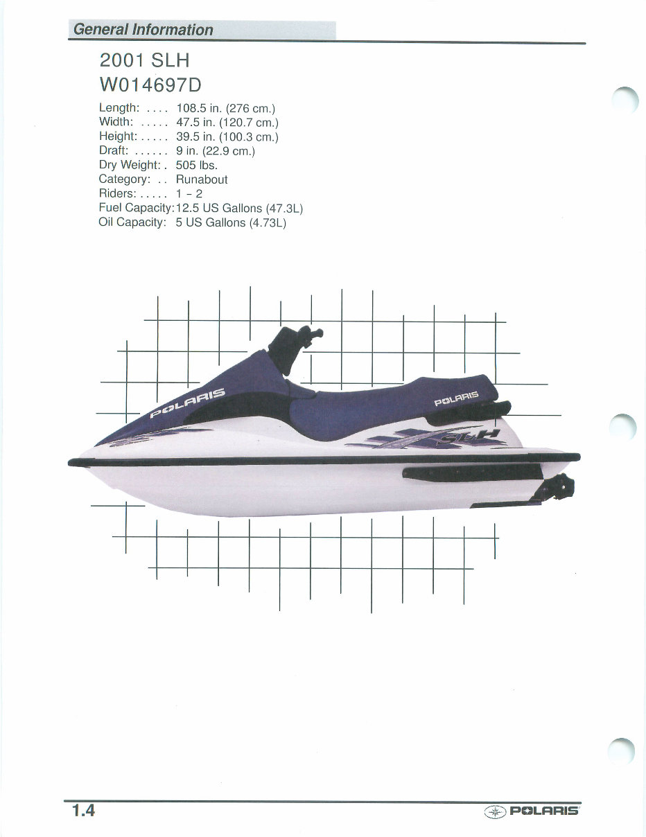 2001 Polaris Watercraft Jet Ski Service Manual preview img 9