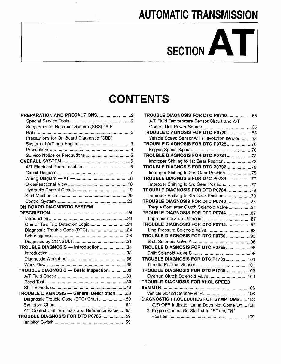 2001 Infiniti QX4 R50 Service & Repair Manual preview img 1