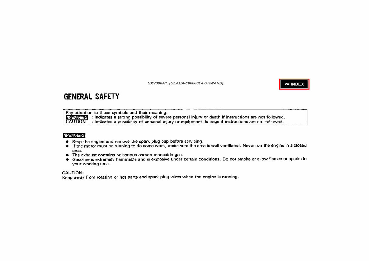 Honda GXV390 Engine Complete Workshop Service Repair Manual preview img 5