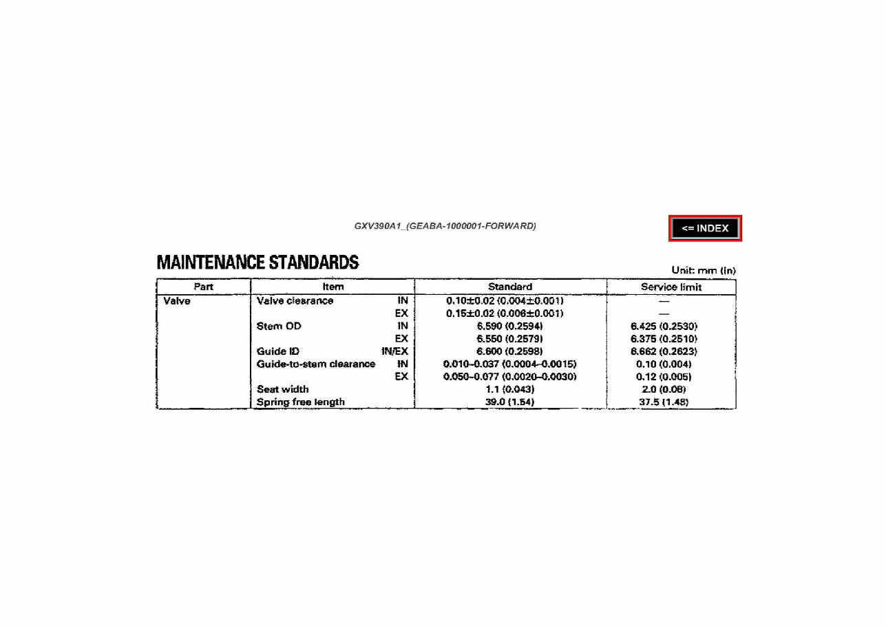 Honda GXV390 Engine Complete Workshop Service Repair Manual preview img 8