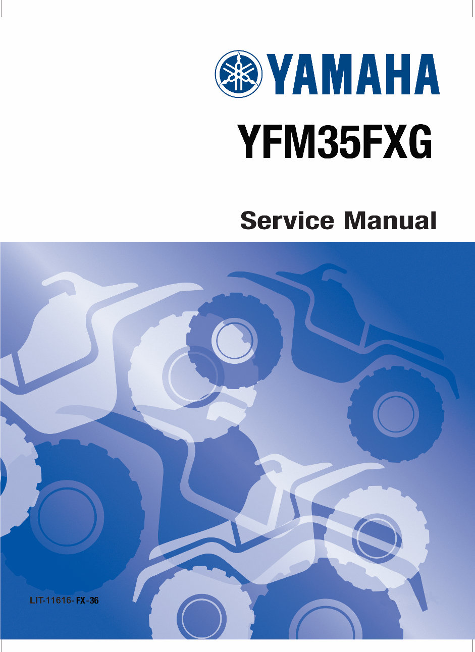 1995-2007 YAMAHA YFM350 WOLVERINE ATV Repair Manual preview img 1