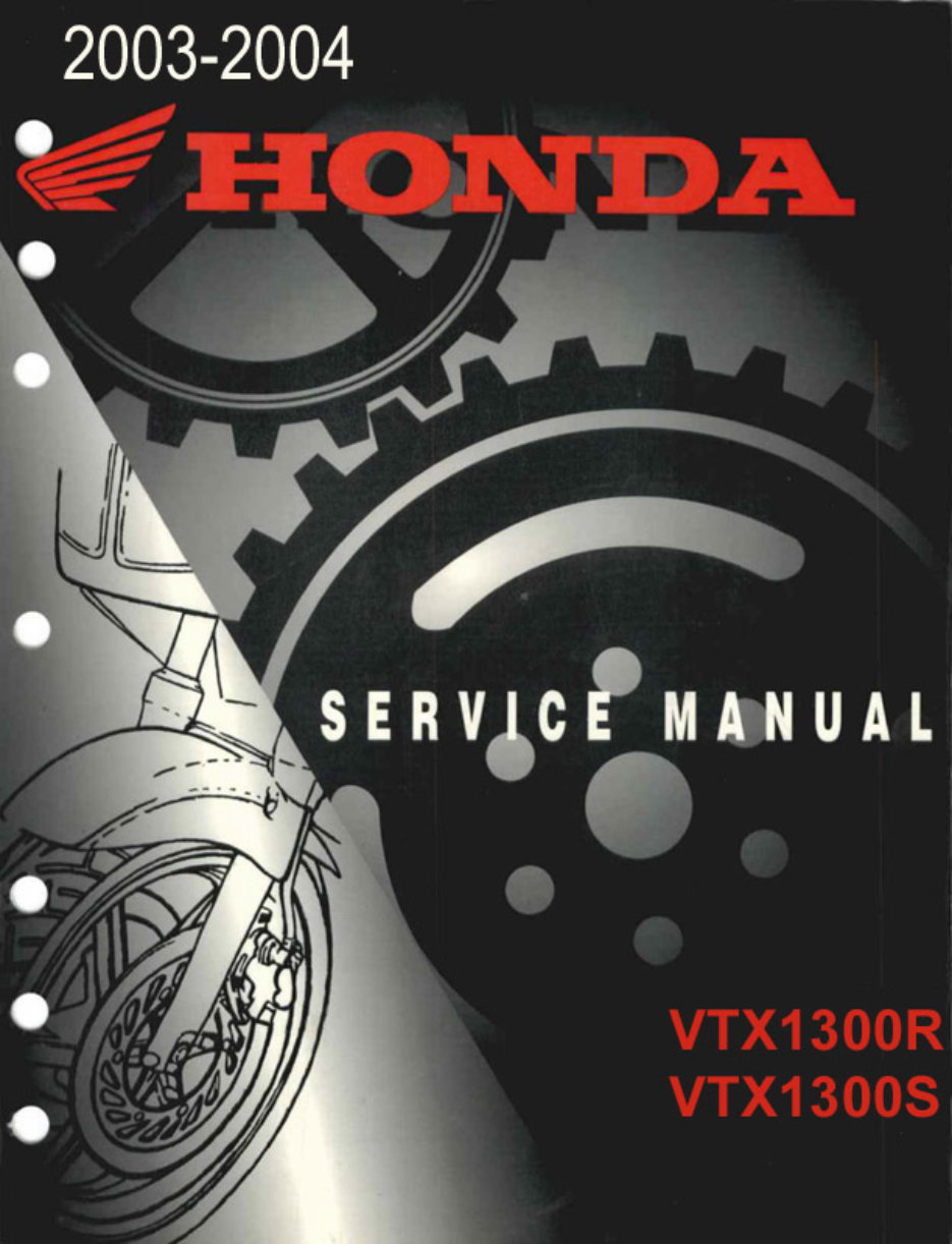 2003-2004 Honda VTX 1300 Service & Repair Manual preview img 1